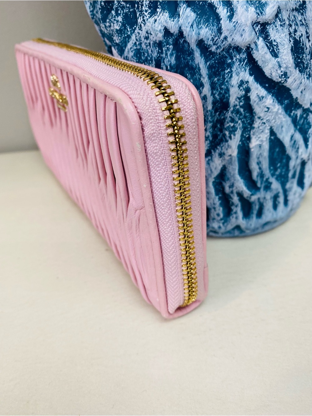 Coach Madison Pink Gathered All Leather Wallet - Picture 6 of 10
